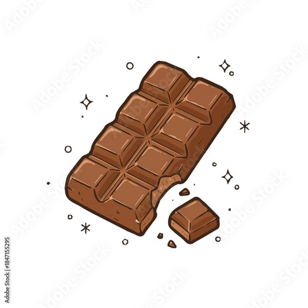 Fototapeta Chocolate vector design and illustration