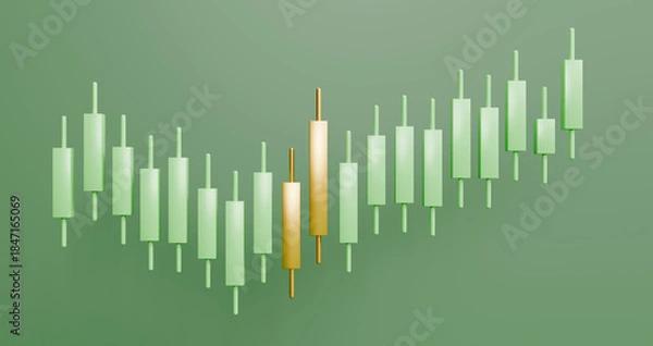 Obraz Statistics charts