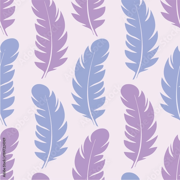 Obraz Pastel Feather Pattern A Delicate and Dreamy Design.