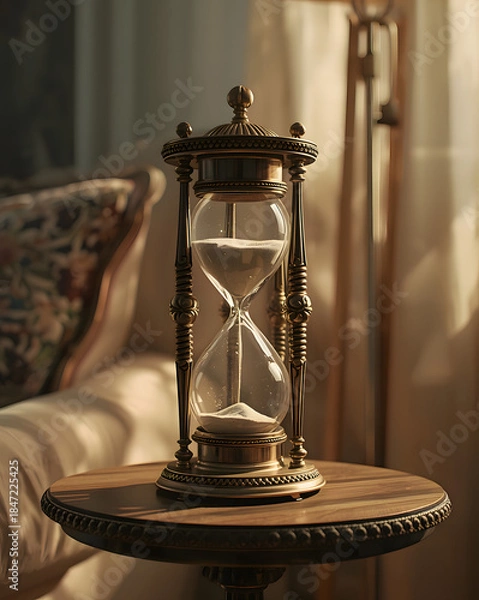 Obraz old fashioned hourglass