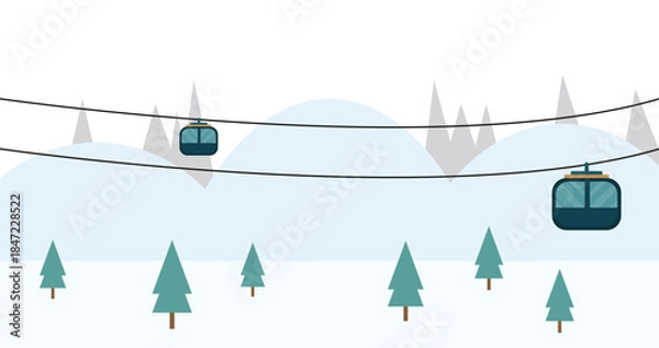 Fototapeta Background view landscape train snow 
