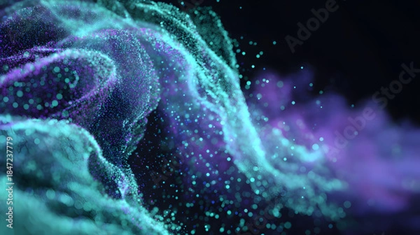 Fototapeta abstract particles