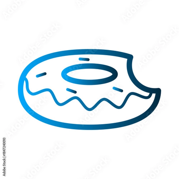 Obraz Donut icon design template