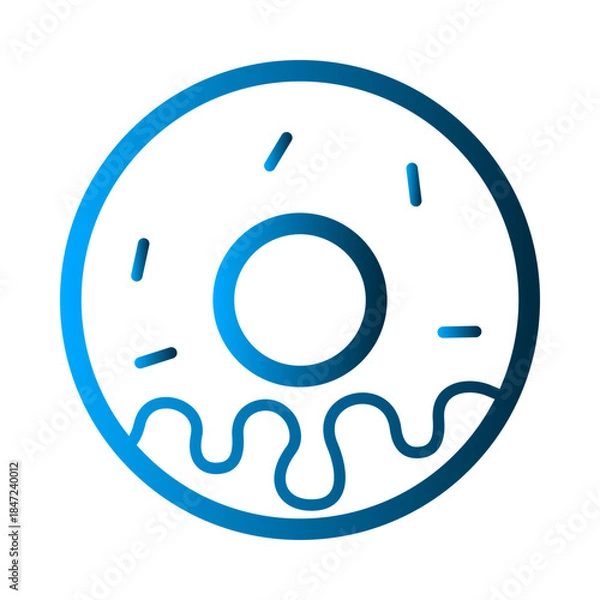Obraz Donut icon design template