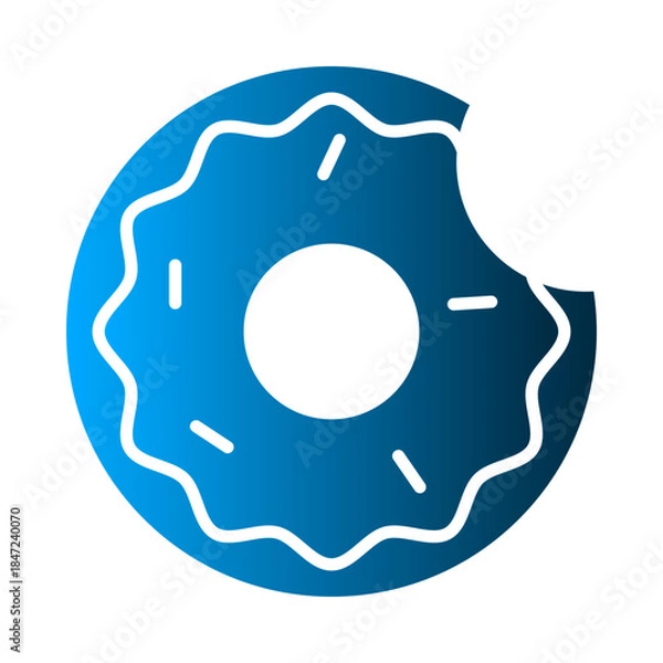Obraz Donut icon design template