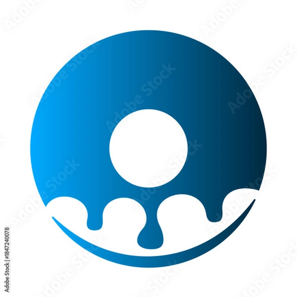 Obraz Donut icon design template