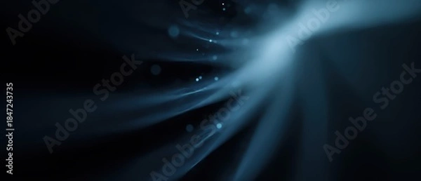 Obraz abstract innovation concept with expanding light forms