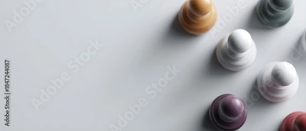 Obraz strategic planning concept with abstract alignment and order