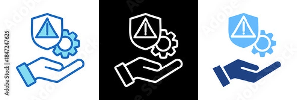 Obraz Risk Management triplestyle icon