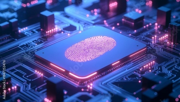 Obraz electronic circuit board with processor