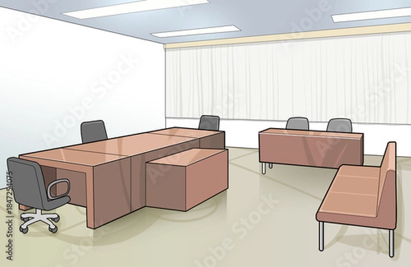 Fototapeta 家庭裁判所-部屋