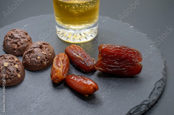 Obraz デーツとチョコレートでくつろぐ