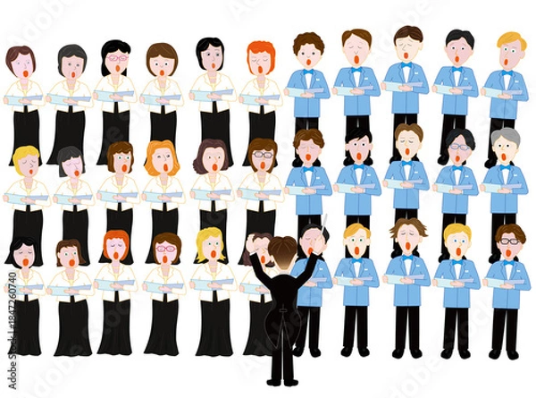 Fototapeta コーラスのコンサート