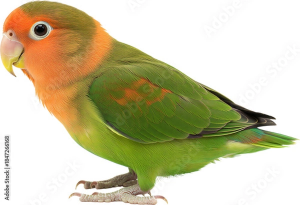 Obraz 부드러운 색감의 모란앵무새 전신 배경 제거 이미지