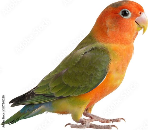 Obraz 부드러운 색감의 모란앵무새 전신 배경 제거 이미지