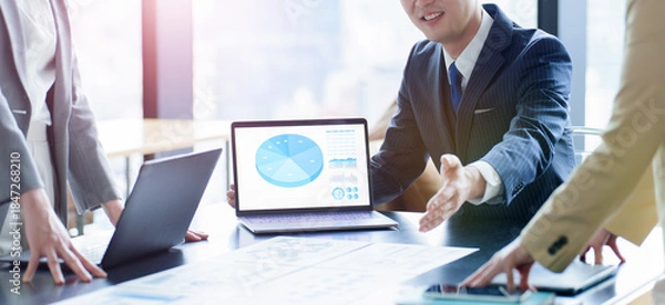 Obraz ビジネス　ミーティング　会議　コンセプトイメージ　