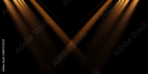 Obraz spotlight on stage with spotlight