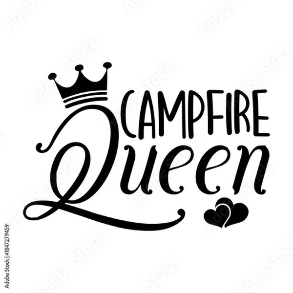 Obraz Campfire Queen Svg