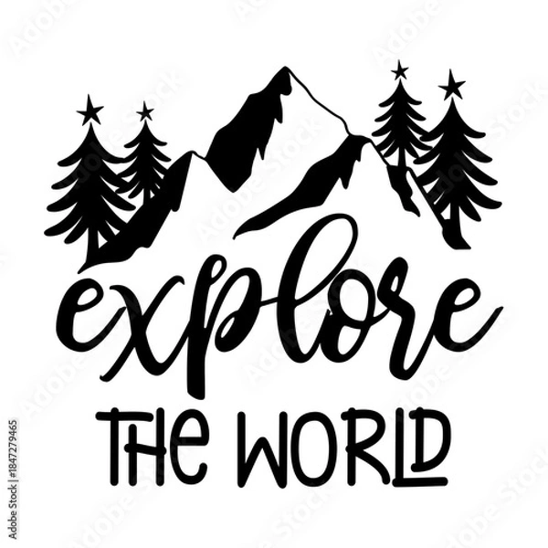 Obraz Explore The World Svg