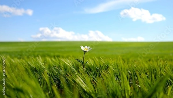 Obraz Single flower in field bright