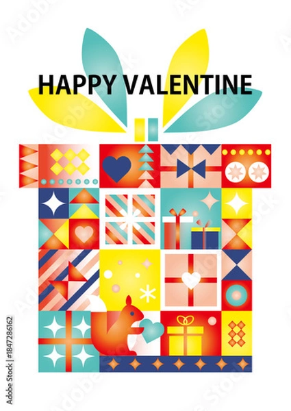 Obraz プレゼントカード イラスト アイコン デザイングラデーション