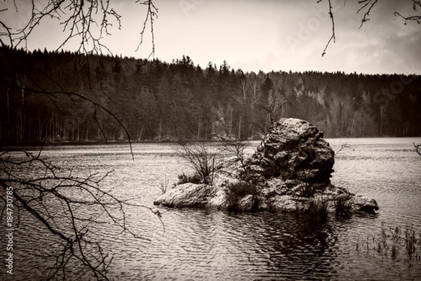 Obraz Talsperre Werda im Spätherbst IV