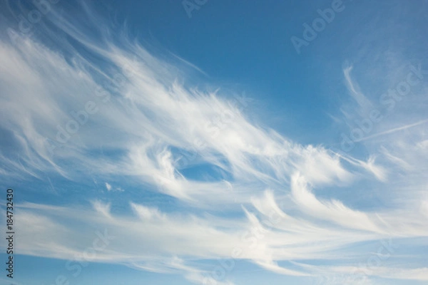 Obraz Wispy Clouds and Blue Sky