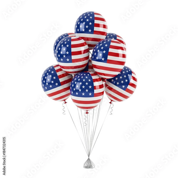 Obraz american flag balloon