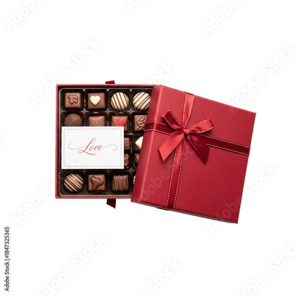 Obraz gift box on white background