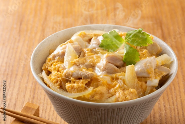 Obraz 親子丼を食べる