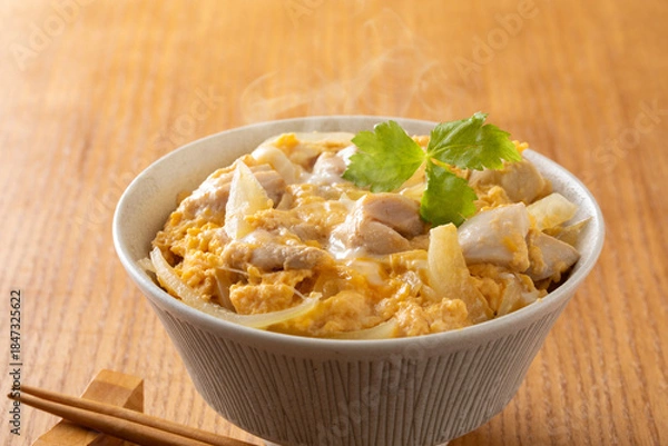 Obraz 親子丼を食べる