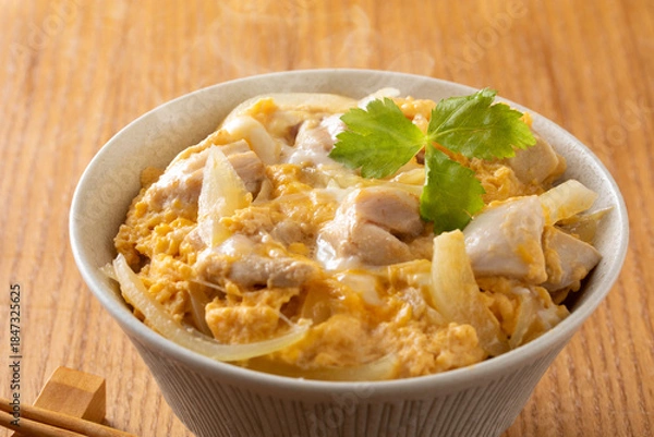 Obraz 親子丼を食べる