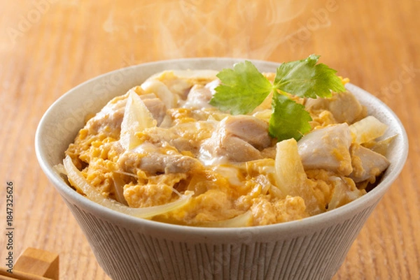 Obraz 親子丼を食べる