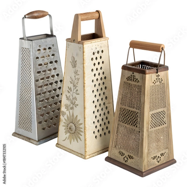 Obraz Assorted Kitchen Gratertools on transparent background