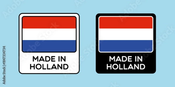 Fototapeta Vector Made in Holland Labels