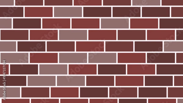 Obraz 赤茶色レンガの壁紙