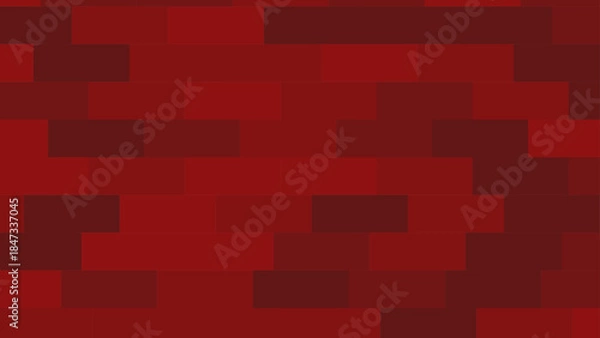Obraz 赤系カラーのレンガ調背景素材