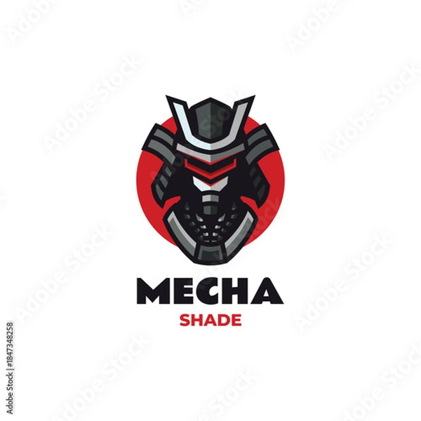 Obraz Mascot Modern Samurai Logo Design