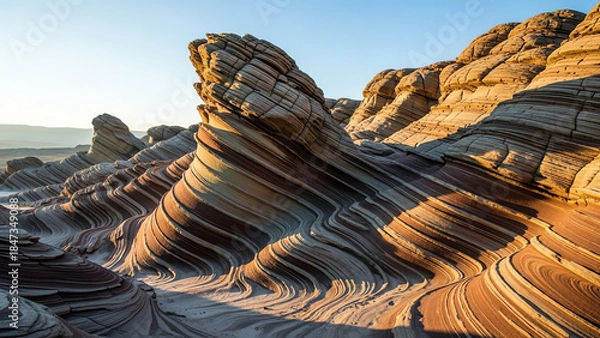 Obraz Rocky Sandstone Waves in Desert
