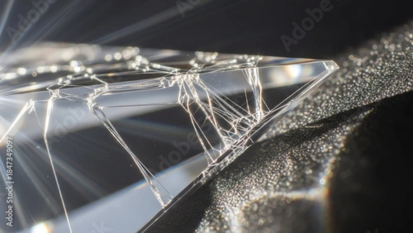 Obraz Crystal Shard Light Reflection