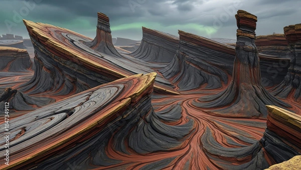 Obraz Earth Swirl Canyon