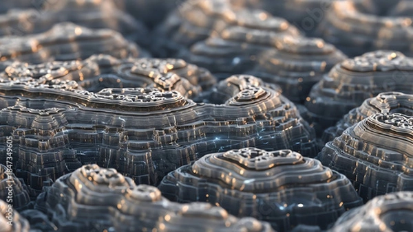 Obraz Strata Pattern Rock Formations