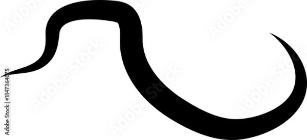 Fototapeta Bold curved lines. Elements for decoration