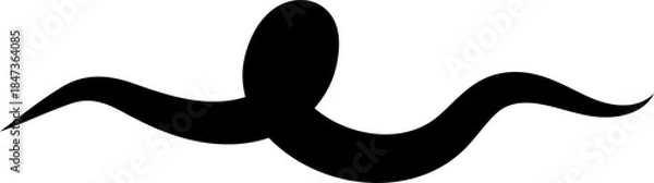 Fototapeta Bold curved lines. Elements for decoration