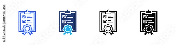 Obraz Standard Multiple Style Icon Set Vector 