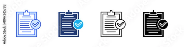 Obraz Outcome Multiple Style Icon Set Vector 