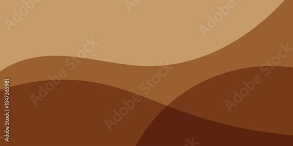 Fototapeta abstract creative brown wave background design.