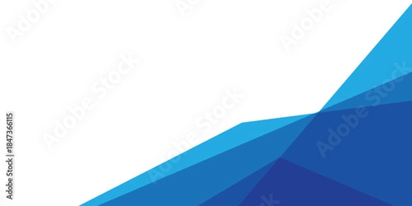 Fototapeta abstract creative minimalist blue triangular shape design for card, poster, background.