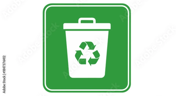 Fototapeta Waste Separation Environmental Sign Vector