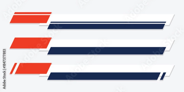 Obraz lower third banner template design collection